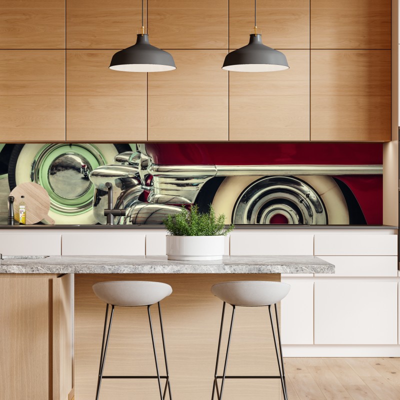 Repositionierbarer Aufkleber tropischer palmstrand – Wallnifity®