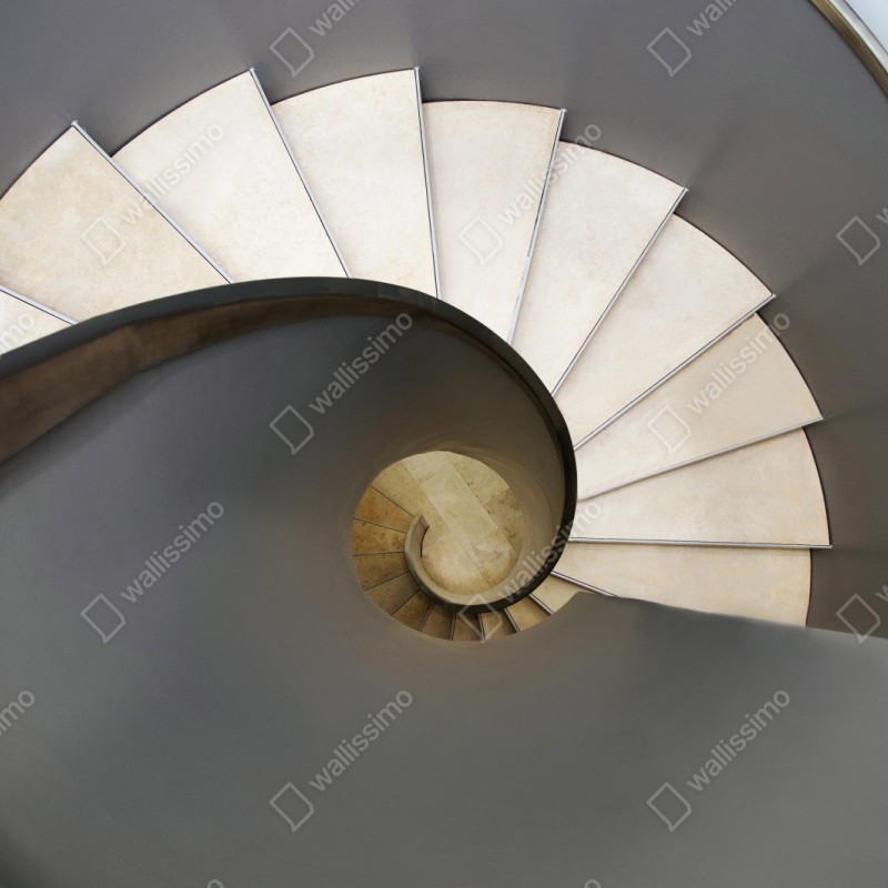 Repositionierbarer Aufkleber spiraltreppe abstrakte komposition – Wallnifity® Repositionierbarer Aufkleber spiraltreppe abstrakte komposition – Wallnifity®