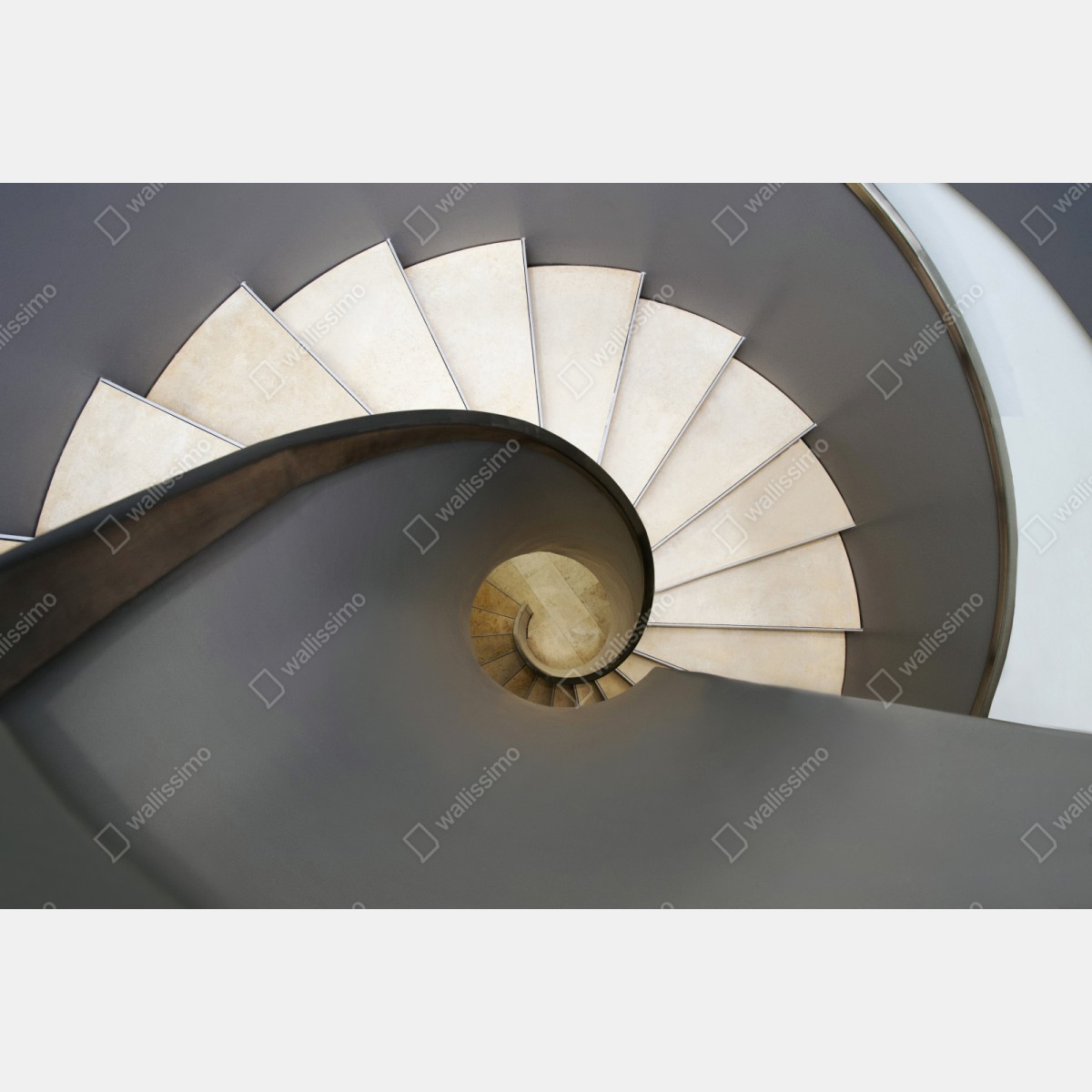 Repositionierbarer Aufkleber spiraltreppe abstrakte komposition – Wallnifity® Repositionierbarer Aufkleber spiraltreppe abstrakte komposition – Wallnifity®