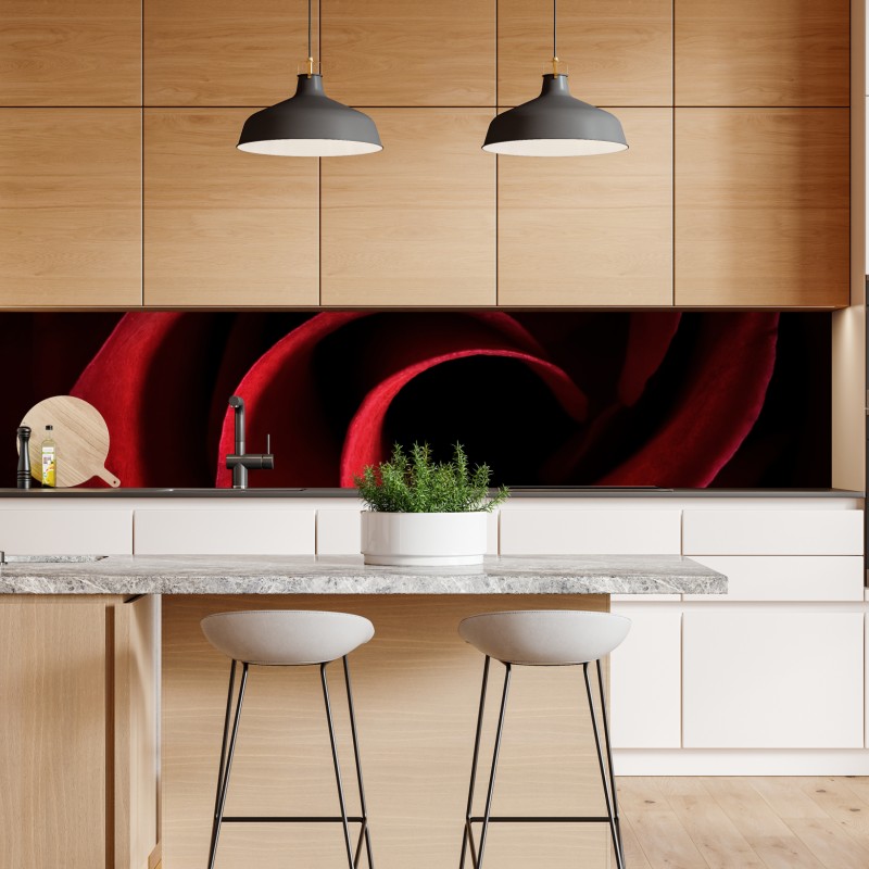 Repositionierbarer Aufkleber goldene wellen auf schwarzem grund — abstrakte komposition – Wallnifity®