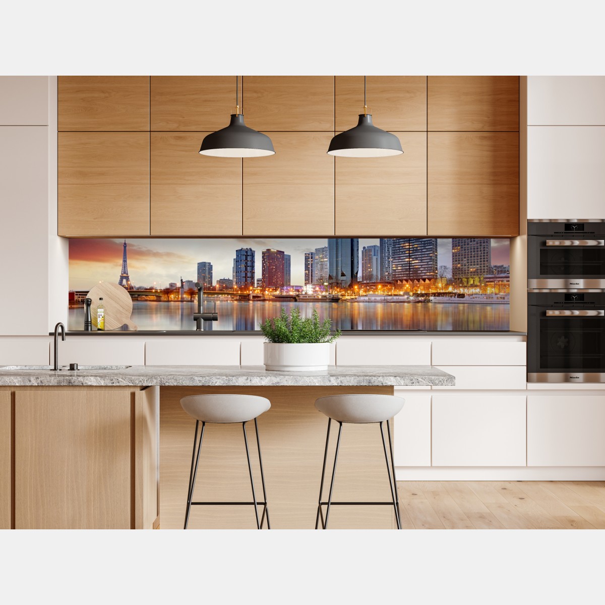 Repositionierbarer Aufkleber Paris skyline bei sonnenuntergang mit Eiffelturm – Wallnifity® Repositionierbarer Aufkleber Paris skyline bei sonnenuntergang mit Eiffelturm – Wallnifity®