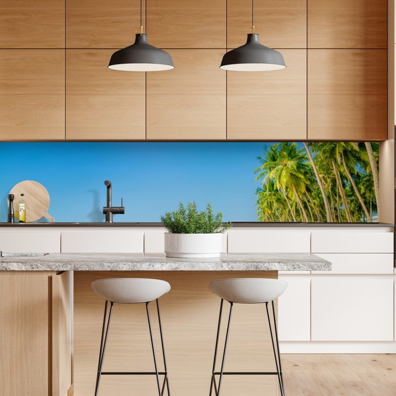 Repositionierbarer Aufkleber bunte gewürze und kräuter auf holz – Wallnifity®