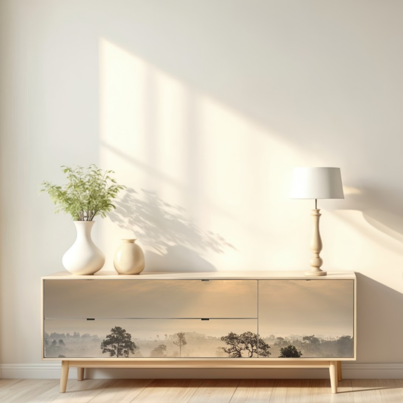Repositionierbarer Aufkleber Thailand sawanne bei sonnenaufgang – Wallnifity® Repositionierbarer Aufkleber Thailand sawanne bei sonnenaufgang – Wallnifity®