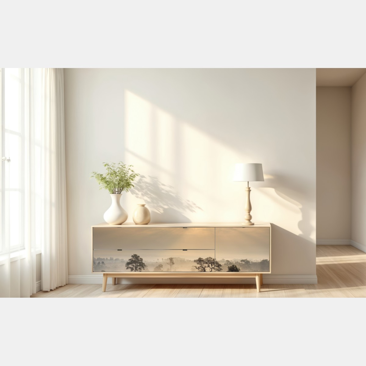 Repositionierbarer Aufkleber Thailand sawanne bei sonnenaufgang – Wallnifity® Repositionierbarer Aufkleber Thailand sawanne bei sonnenaufgang – Wallnifity®