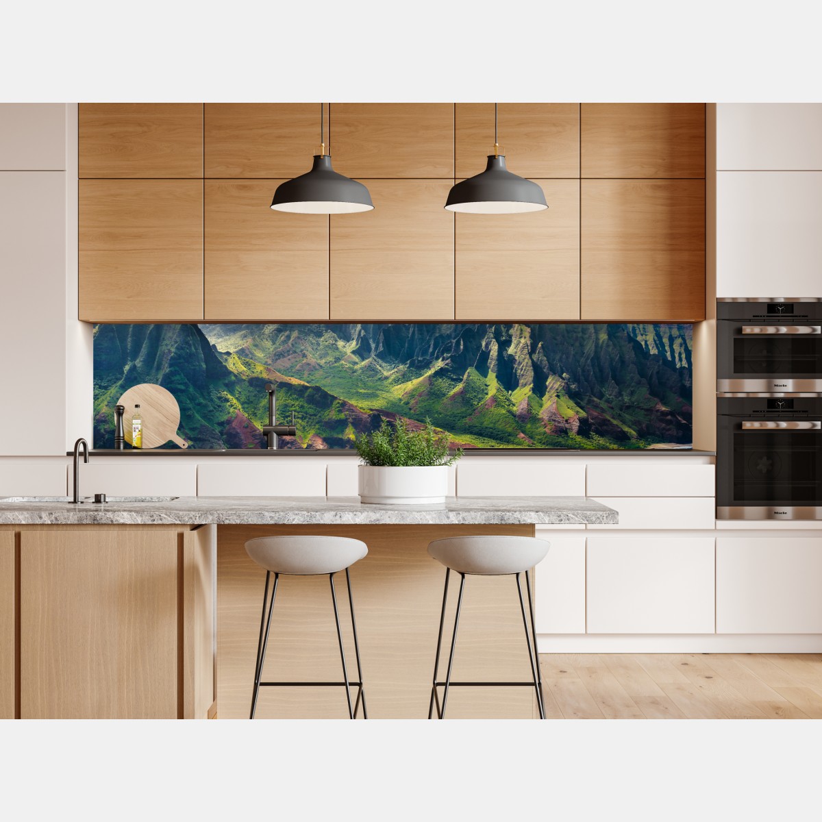 Repositionierbarer Aufkleber majestätische küstenlandschaft Hawaii – Wallnifity® Repositionierbarer Aufkleber majestätische küstenlandschaft Hawaii – Wallnifity®