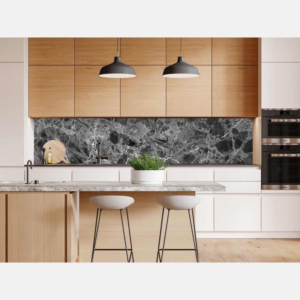 Repositionierbarer Aufkleber monochrome marmortextur – Wallnifity® Repositionierbarer Aufkleber monochrome marmortextur – Wallnifity®