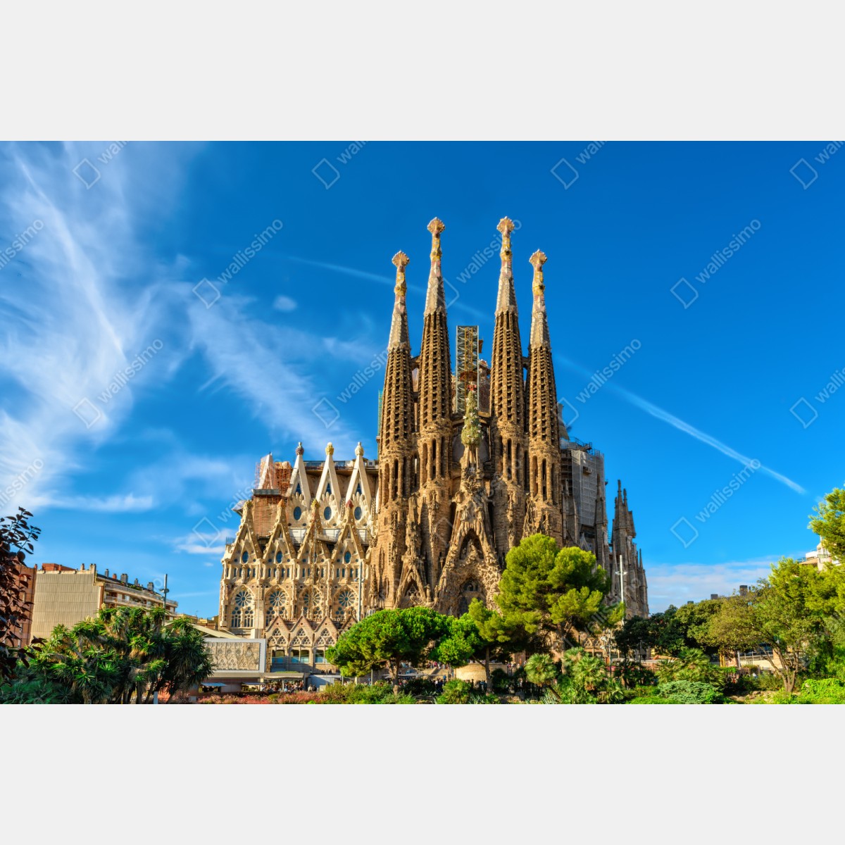 Repositionierbarer Aufkleber Sagrada Familia in Barcelona – Wallnifity® Repositionierbarer Aufkleber Sagrada Familia in Barcelona – Wallnifity®