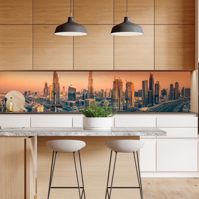 Repositionierbarer Aufkleber tropischer palmenstrand – Wallnifity®