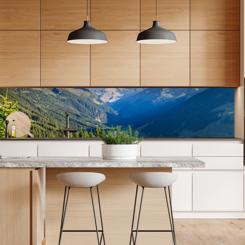 Repositionierbarer Aufkleber tropischer palmstrand – Wallnifity®