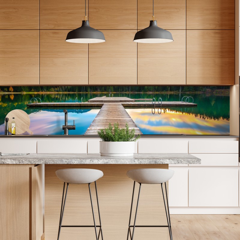 Repositionierbarer Aufkleber botanische linienzeichnung mit blumen – Wallnifity®