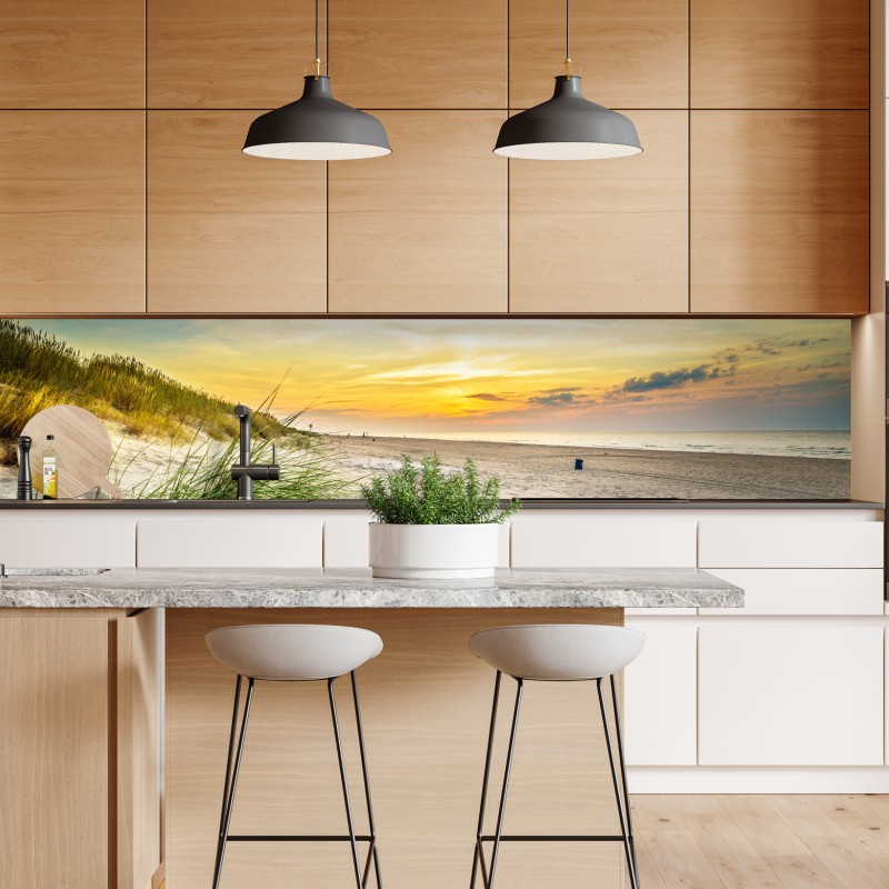 Repositionierbarer Aufkleber panoramastrand Konyaalti in Antalya – Wallnifity®