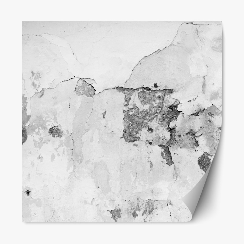 Repositionierbarer Aufkleber monochrome nahaufnahme einer dahlie – Wallnifity®
