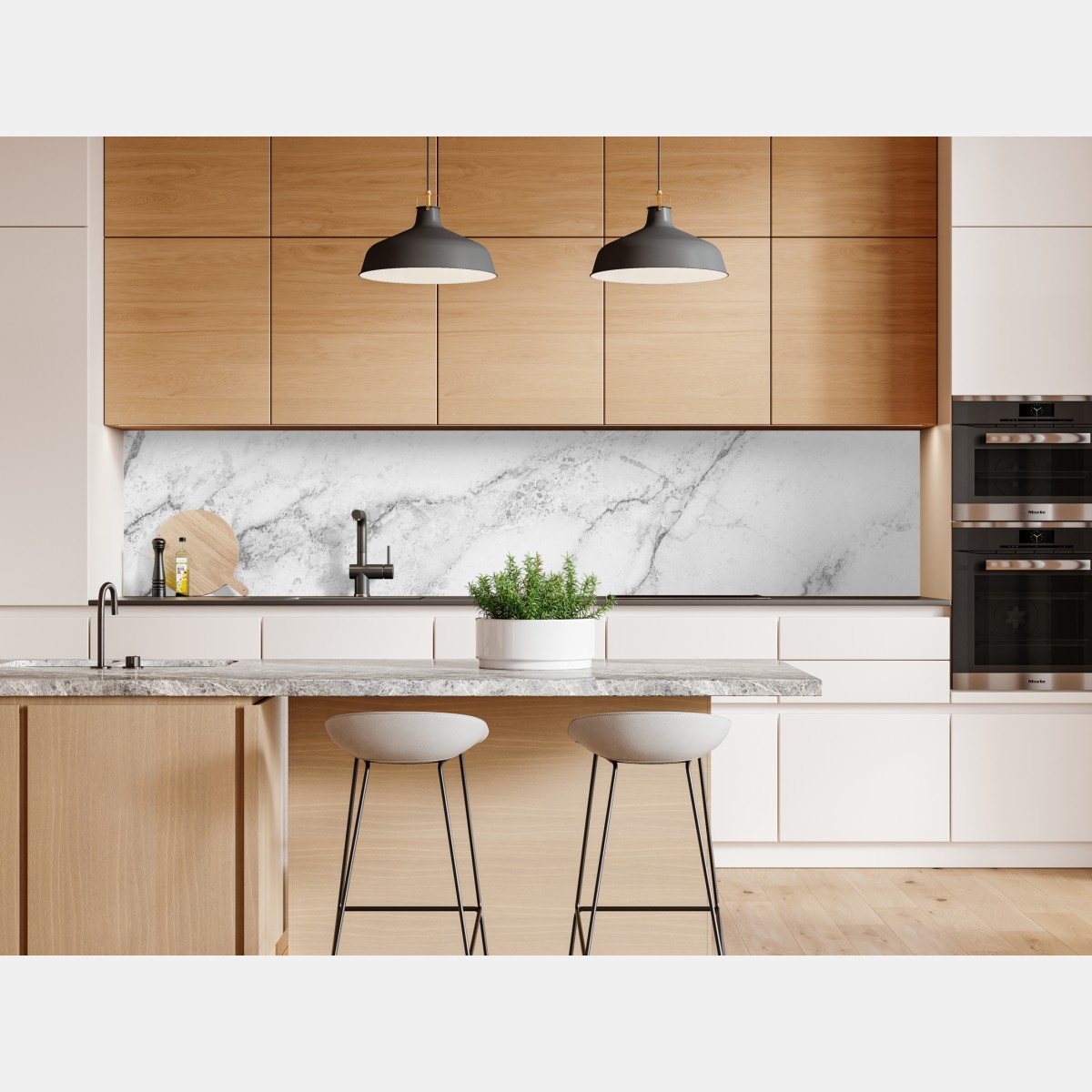 Repositionierbarer Aufkleber weiße marmortextur mit grauen adern – Wallnifity® Repositionierbarer Aufkleber weiße marmortextur mit grauen adern – Wallnifity®