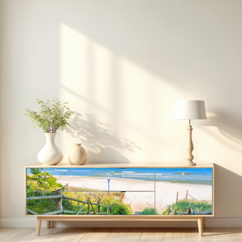 Repositionierbarer Aufkleber weg zum strand der Ostsee – Wallnifity® Repositionierbarer Aufkleber weg zum strand der Ostsee – Wallnifity®