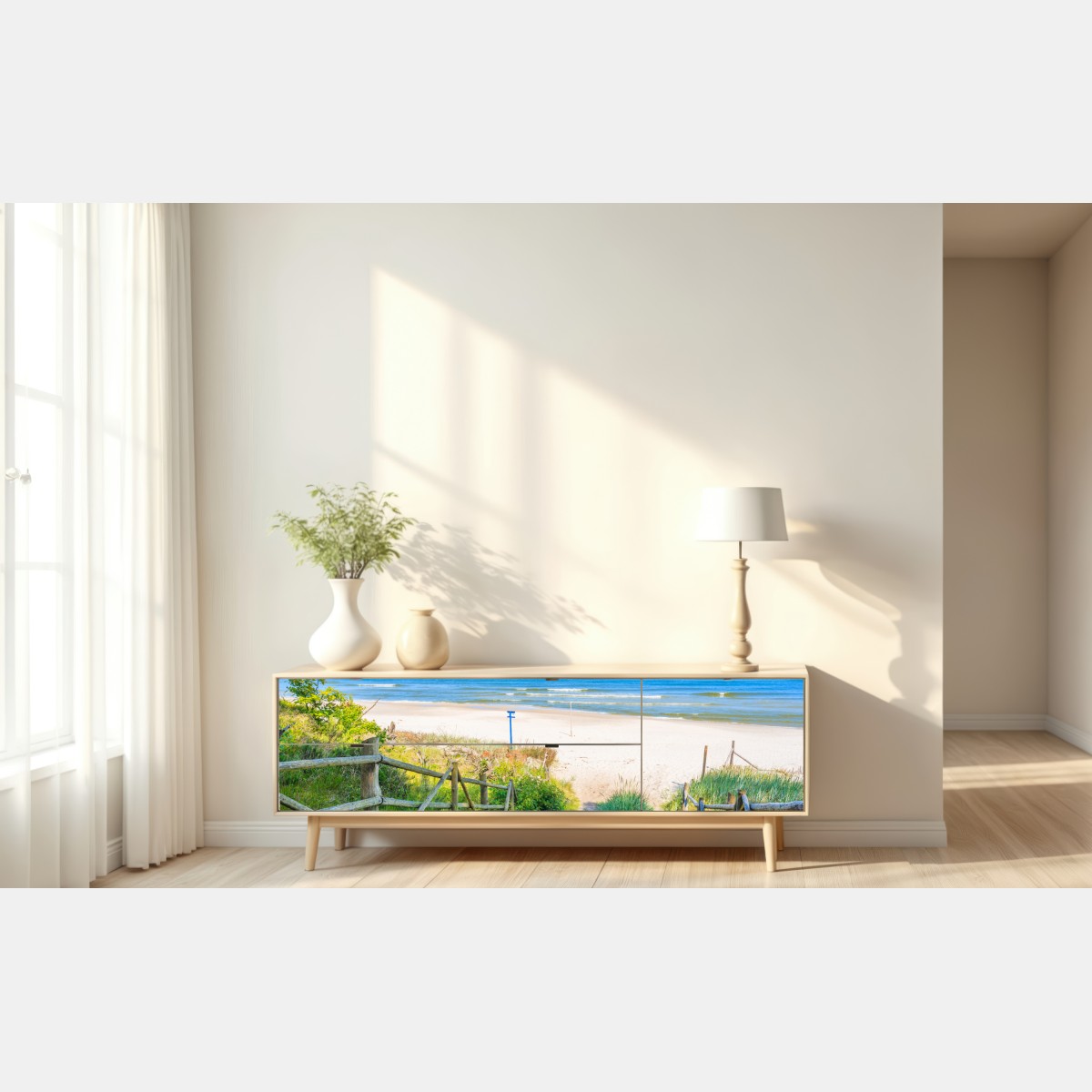Repositionierbarer Aufkleber weg zum strand der Ostsee – Wallnifity® Repositionierbarer Aufkleber weg zum strand der Ostsee – Wallnifity®