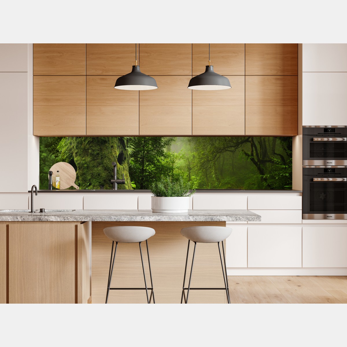 Repositionierbarer Aufkleber moosiger alter waldpfad – Wallnifity® Repositionierbarer Aufkleber moosiger alter waldpfad – Wallnifity®