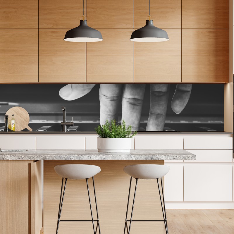 Repositionierbarer Aufkleber hände am gitarrenhals – Wallnifity®