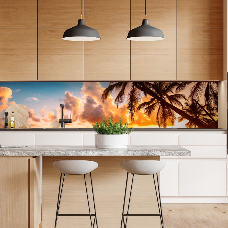 Repositionierbarer Aufkleber pastell botanische vase mit blättern – Wallnifity®