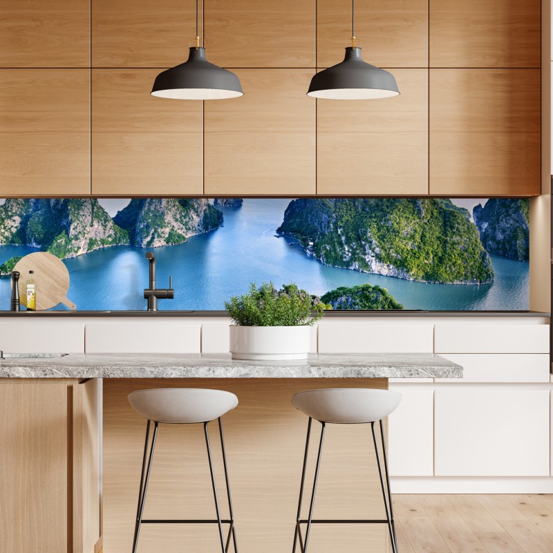 Repositionierbarer Aufkleber märchenschloss in den Alpen – Wallnifity®