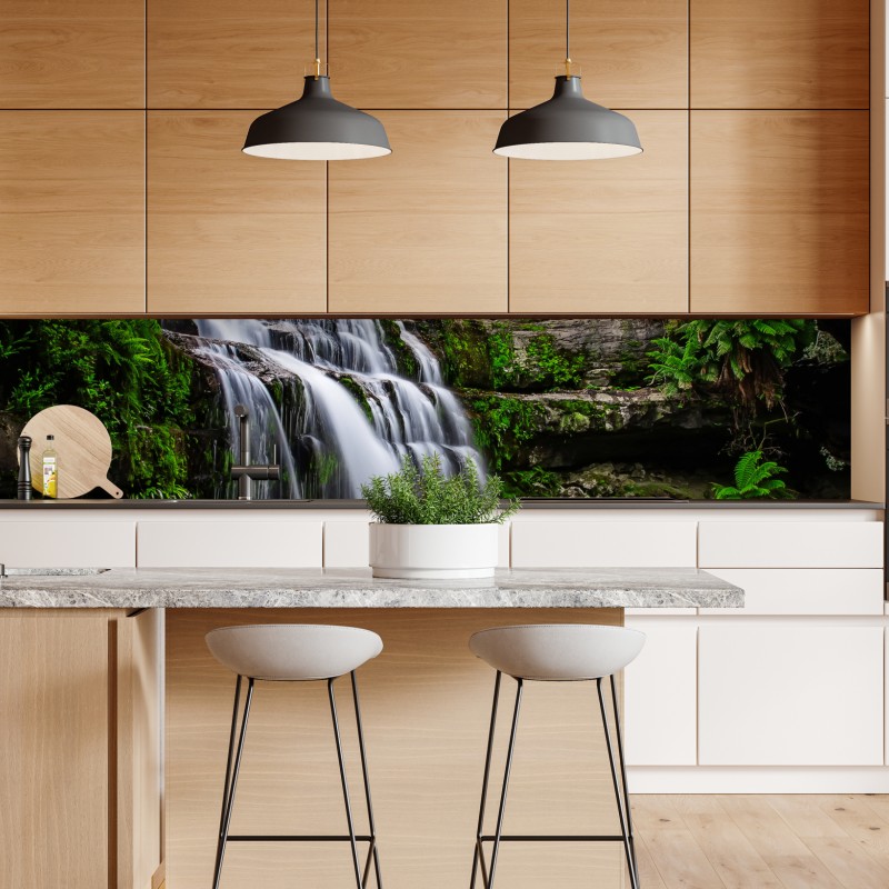 Repositionierbarer Aufkleber art deco goldenes fächermuster – Wallnifity®