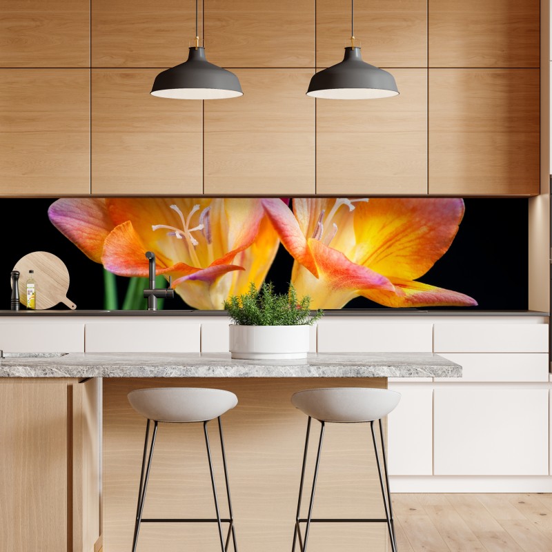 Repositionierbarer Aufkleber tropischer palmstrand – Wallnifity®
