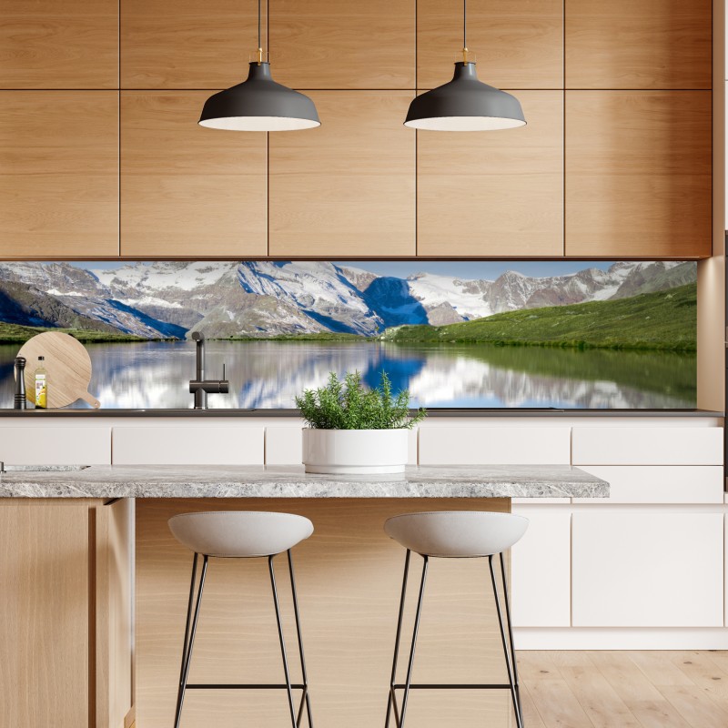 Repositionierbarer Aufkleber dramatische küstenklippen mit meerblick – Wallnifity®