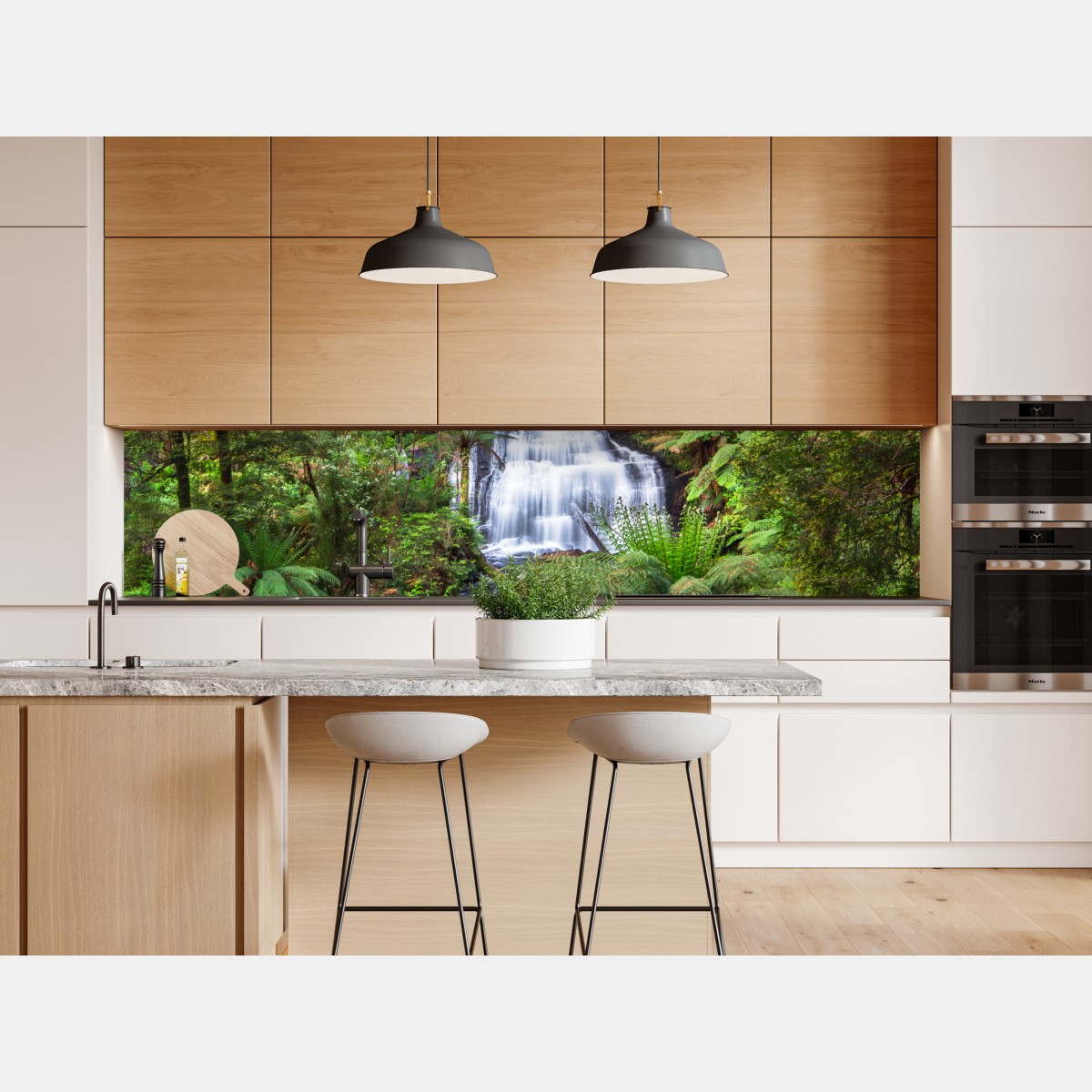 Repositionierbarer Aufkleber Triplet Falls wasserfall im Great Otway National Park – Wallnifity® Repositionierbarer Aufkleber Triplet Falls wasserfall im Great Otway National Park – Wallnifity®