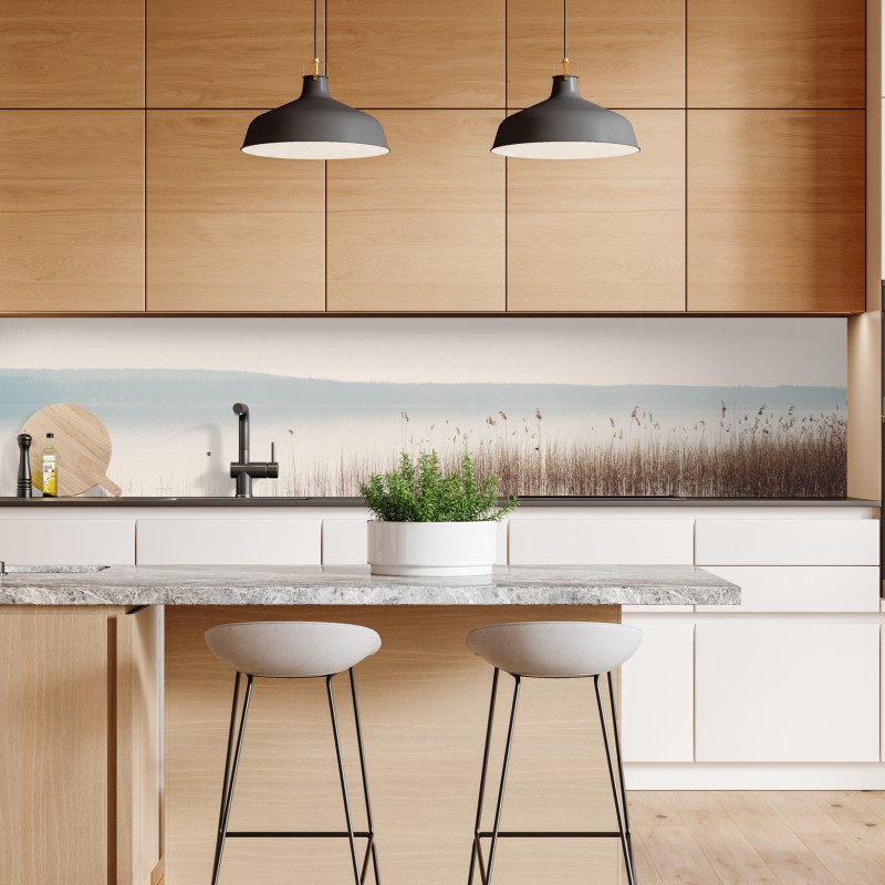 Repositionierbarer Aufkleber lila makroblüte mit tautropfen – Wallnifity®