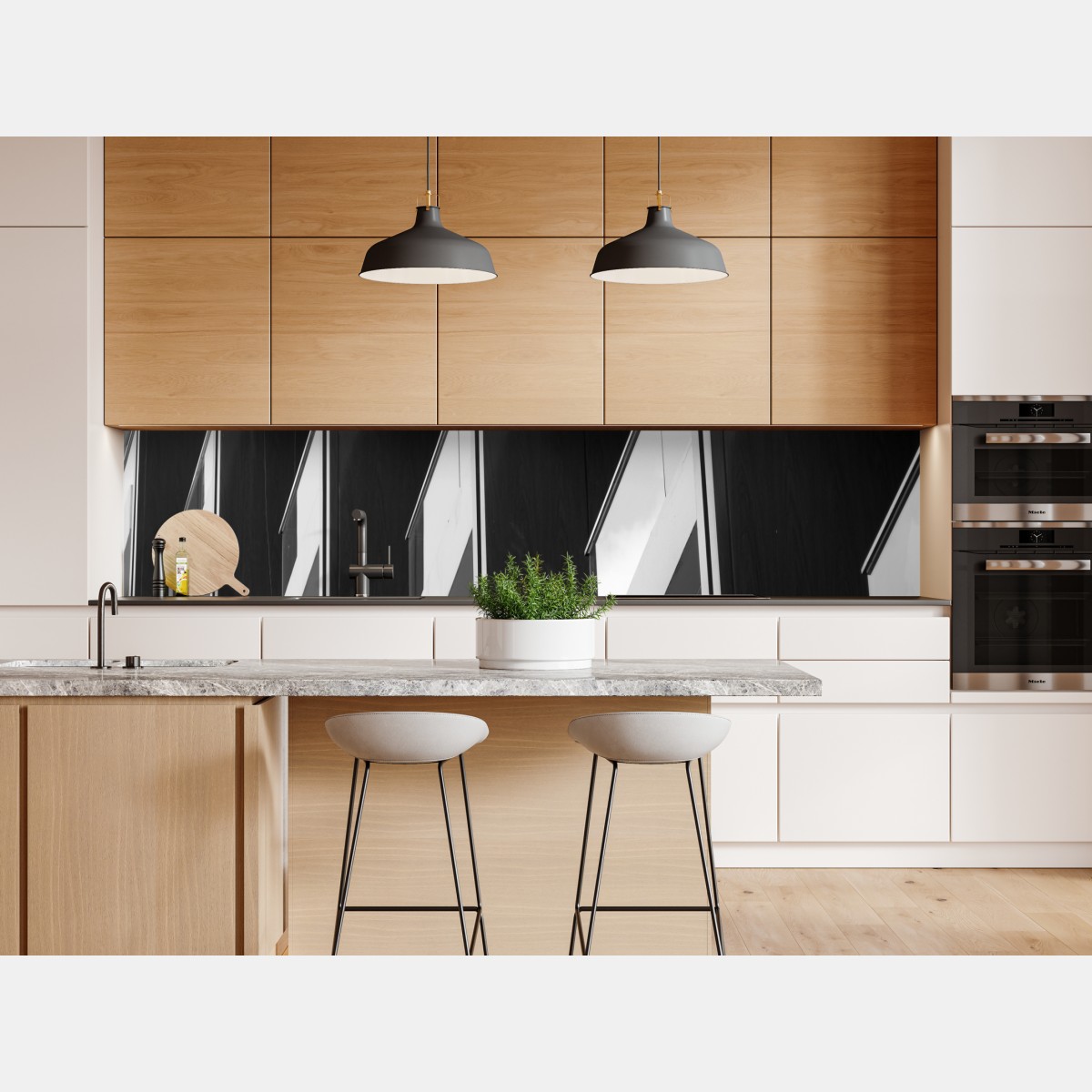 Repositionierbarer Aufkleber geometrischer rhythmus der balkone – Wallnifity® Repositionierbarer Aufkleber geometrischer rhythmus der balkone – Wallnifity®