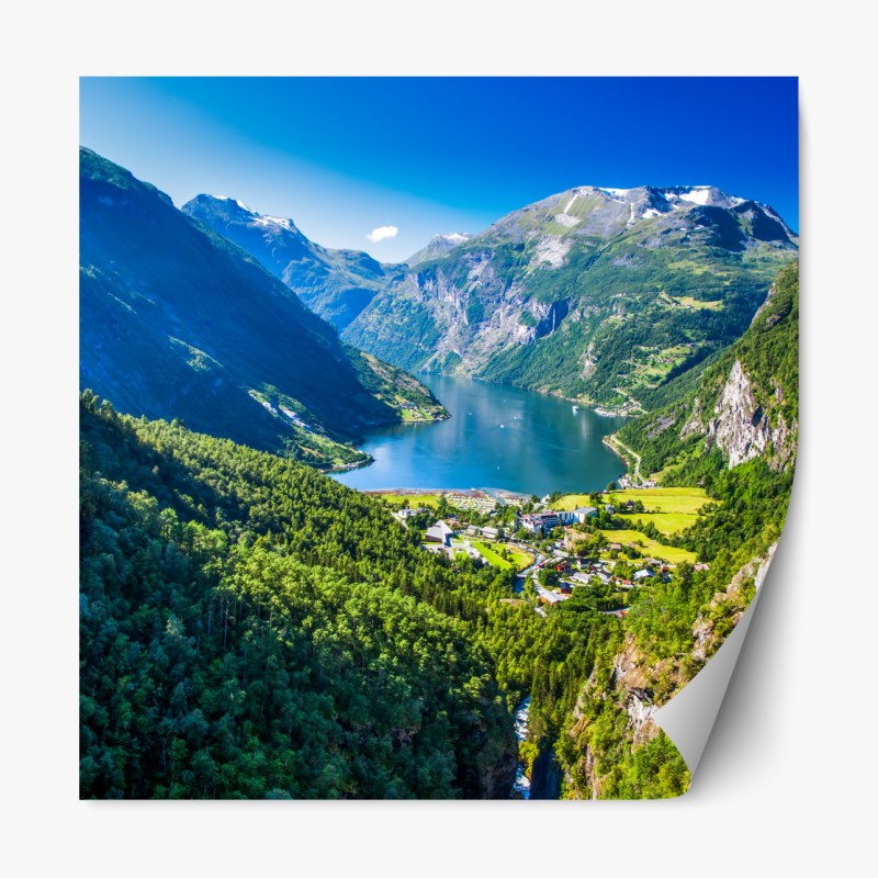 Repositionierbarer Aufkleber Anse d'Argent tropischer granitstrand – Wallnifity®
