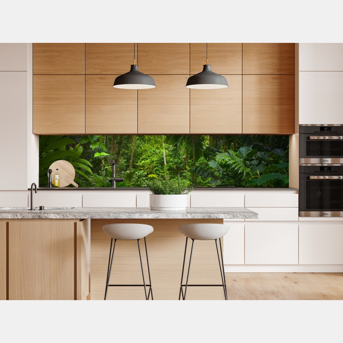 Repositionierbarer Aufkleber üppiger tropischer dschungel – Wallnifity® Repositionierbarer Aufkleber üppiger tropischer dschungel – Wallnifity®