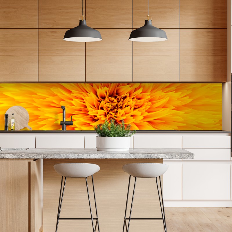 Repositionierbarer Aufkleber Dubai skyline im goldenen licht – Wallnifity®