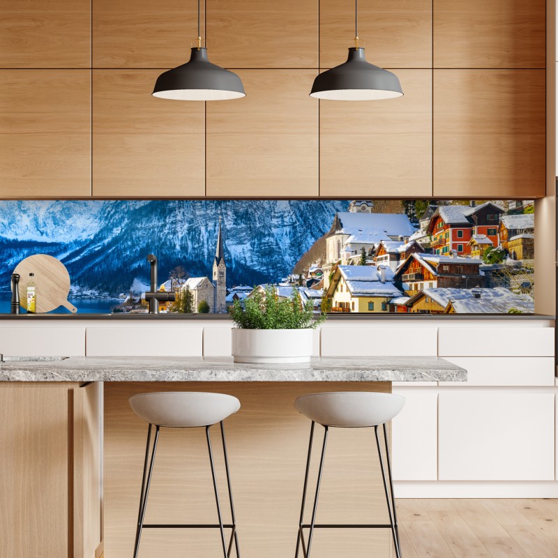 Repositionierbarer Aufkleber elegante violette und weiße callas – Wallnifity®