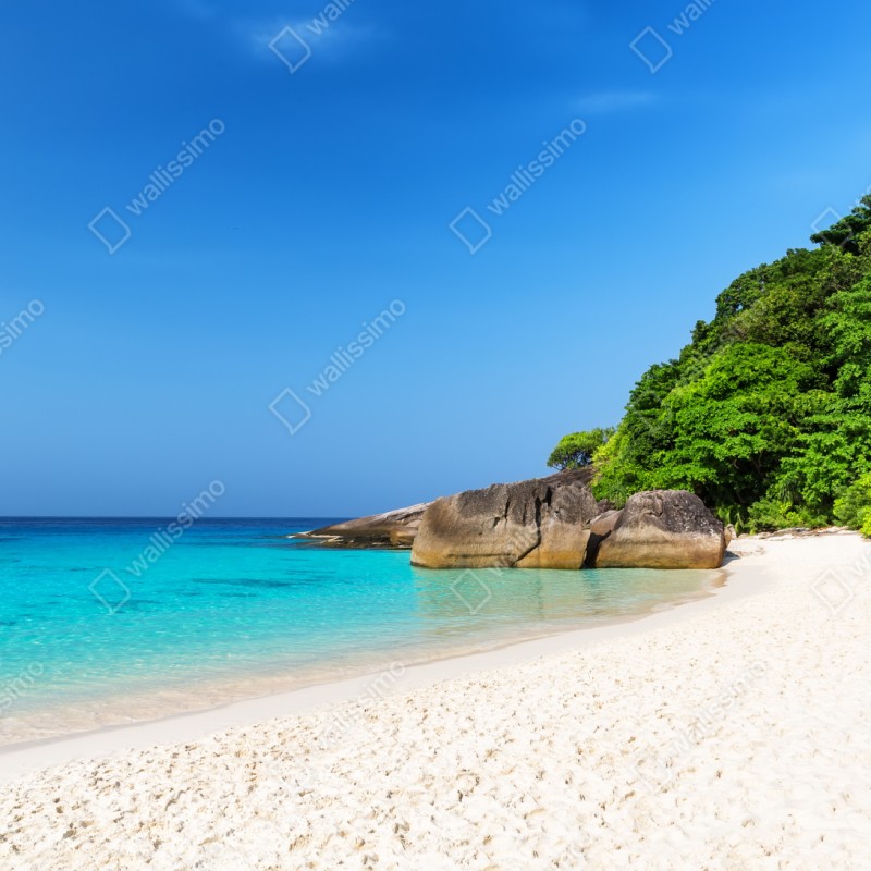 Repositionierbarer Aufkleber Similan Islands türkisstrand panorama – Wallnifity® Repositionierbarer Aufkleber Similan Islands türkisstrand panorama – Wallnifity®