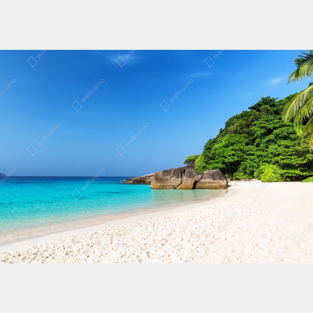 Repositionierbarer Aufkleber Similan Islands türkisstrand panorama – Wallnifity® Repositionierbarer Aufkleber Similan Islands türkisstrand panorama – Wallnifity®
