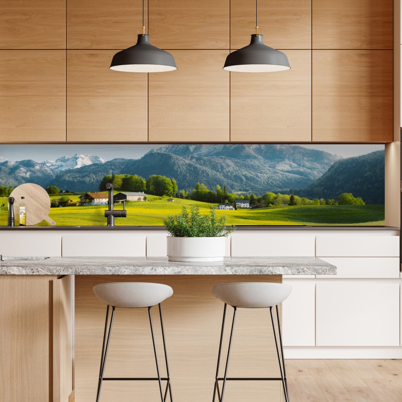 Repositionierbarer Aufkleber dramatische rote und cremefarbene lilien auf schwarzem hintergrund – Wallnifity®