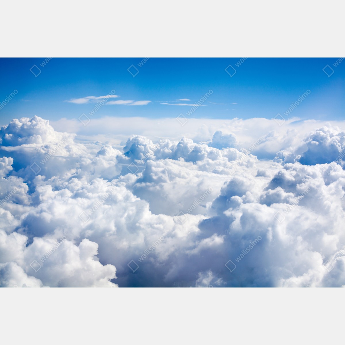 Repositionierbarer Aufkleber ruhige wolkenlandschaft am blauen himmel – Wallnifity® Repositionierbarer Aufkleber ruhige wolkenlandschaft am blauen himmel – Wallnifity®