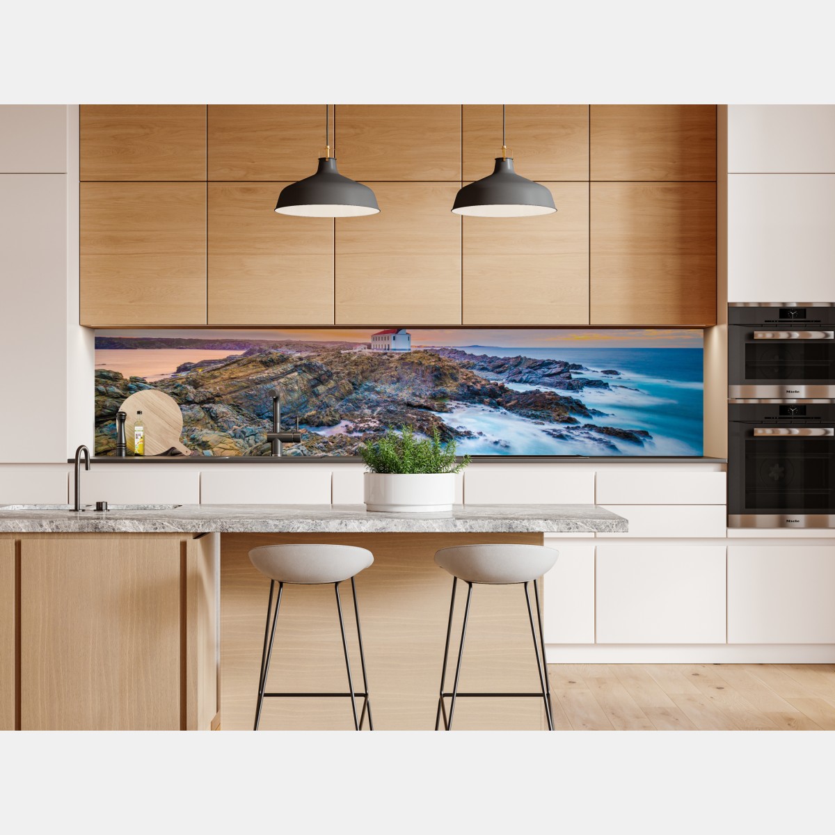 Repositionierbarer Aufkleber sonnenuntergang bei leuchtturm Favaritx, Menorca – Wallnifity® Repositionierbarer Aufkleber sonnenuntergang bei leuchtturm Favaritx, Menorca – Wallnifity®