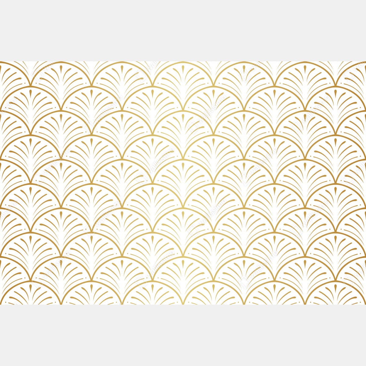 Repositionierbarer Aufkleber goldenes art deco fächermuster – Wallnifity® Repositionierbarer Aufkleber goldenes art deco fächermuster – Wallnifity®