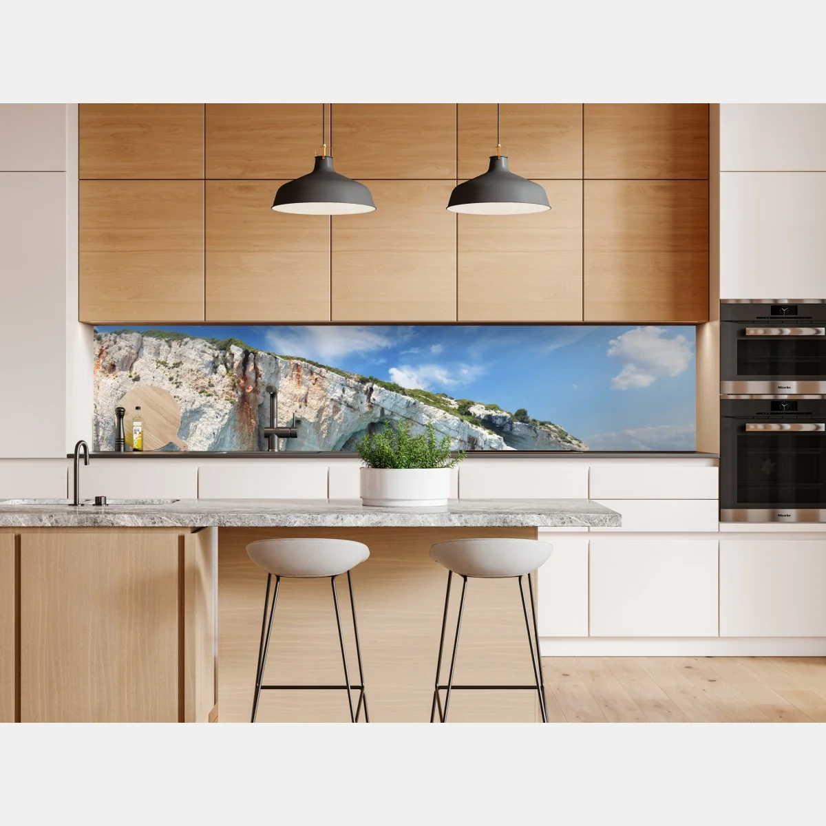 Repositionierbarer Aufkleber blaue höhlen auf Zakynthos – Wallnifity® Repositionierbarer Aufkleber blaue höhlen auf Zakynthos – Wallnifity®