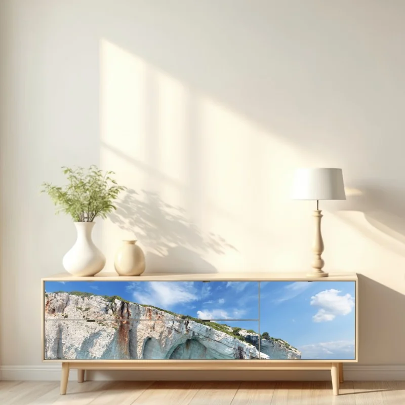Repositionierbarer Aufkleber blaue höhlen auf Zakynthos – Wallnifity® Repositionierbarer Aufkleber blaue höhlen auf Zakynthos – Wallnifity®