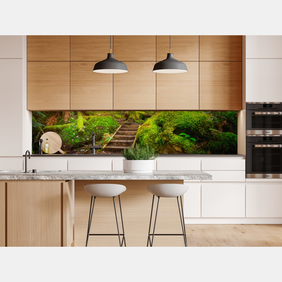 Repositionierbarer Aufkleber moosiger regenwaldpfad auf der Tasman-Halbinsel – Wallnifity® Repositionierbarer Aufkleber moosiger regenwaldpfad auf der Tasman-Halbinsel – Wallnifity®