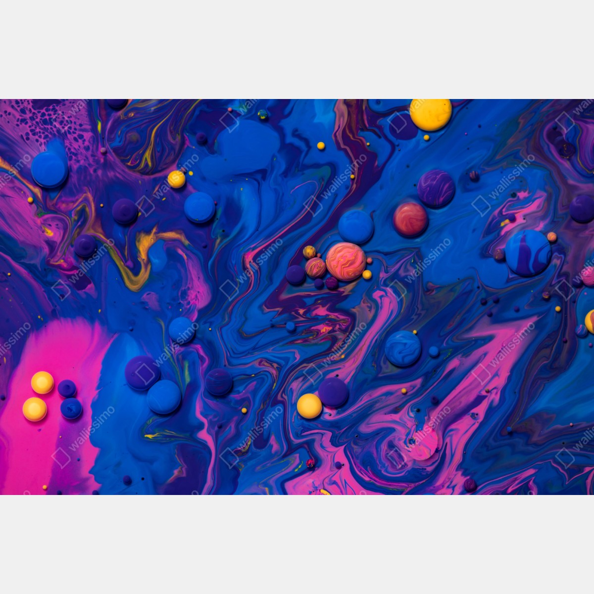 Repositionierbarer Aufkleber lebendige kosmische farbwirbel – Wallnifity® Repositionierbarer Aufkleber lebendige kosmische farbwirbel – Wallnifity®