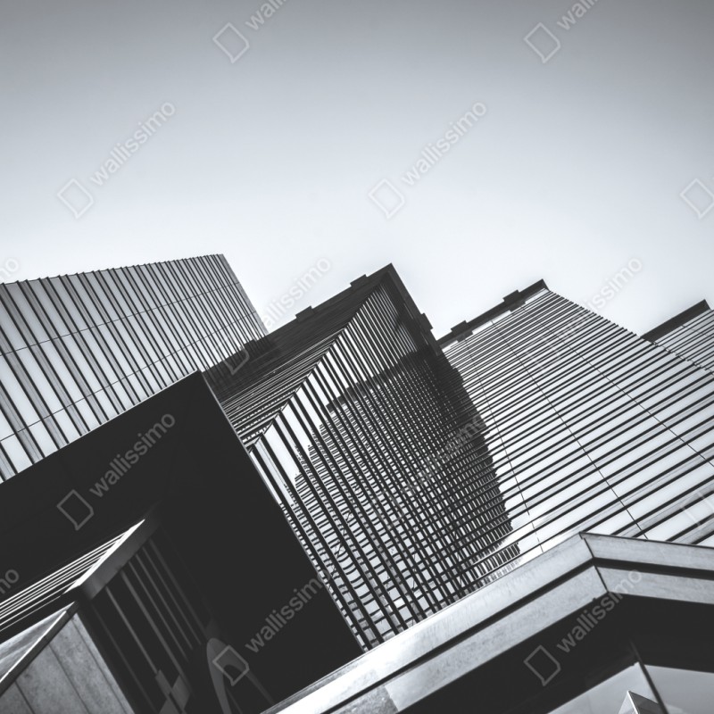 Repositionierbarer Aufkleber Hongkong hochhaus perspektive – Wallnifity® Repositionierbarer Aufkleber Hongkong hochhaus perspektive – Wallnifity®