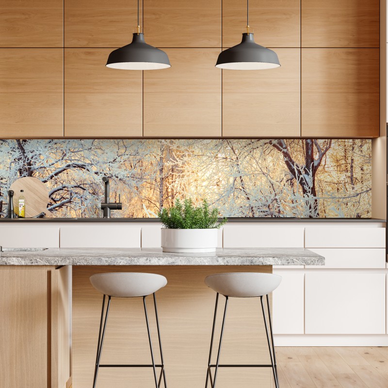 Repositionierbarer Aufkleber frühlingsgrüne wiesenpanorama – Wallnifity®