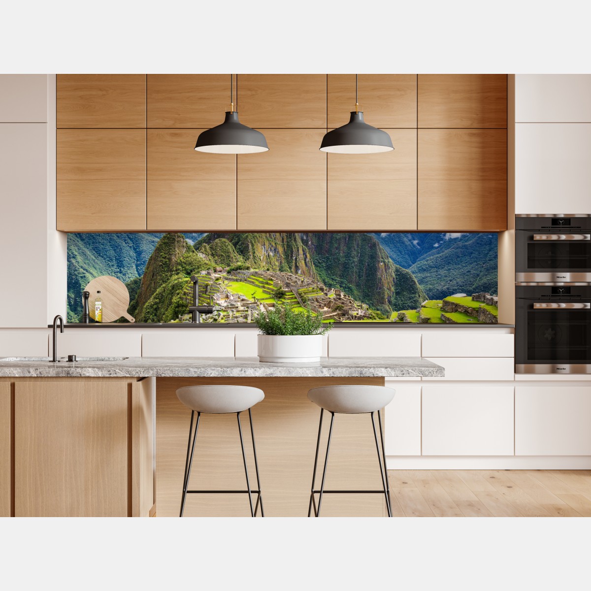 Repositionierbarer Aufkleber Machu Picchu antike bergterrassen – Wallnifity® Repositionierbarer Aufkleber Machu Picchu antike bergterrassen – Wallnifity®