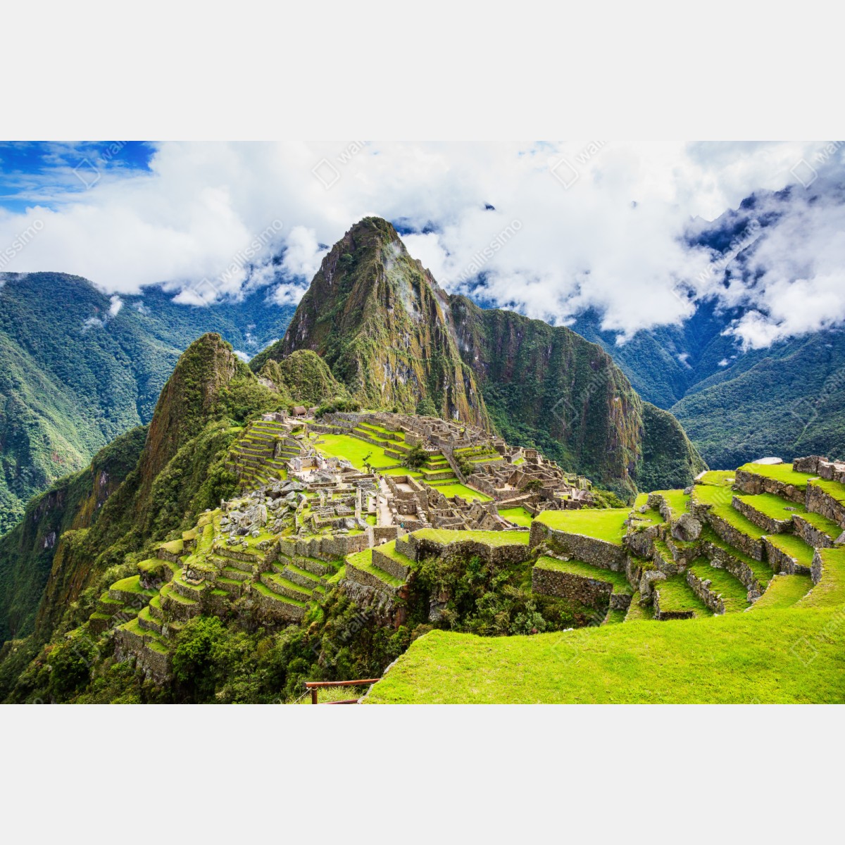 Repositionierbarer Aufkleber Machu Picchu antike bergterrassen – Wallnifity® Repositionierbarer Aufkleber Machu Picchu antike bergterrassen – Wallnifity®