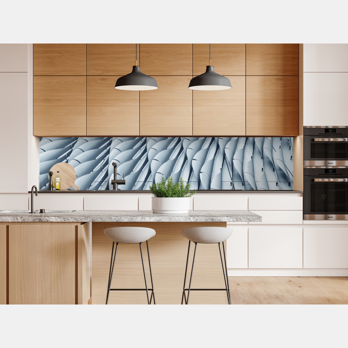 Repositionierbarer Aufkleber abstraktes architektonisches fasadenmuster – Wallnifity® Repositionierbarer Aufkleber abstraktes architektonisches fasadenmuster – Wallnifity®