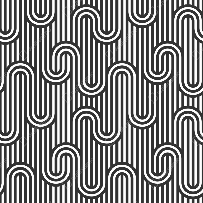 Repositionierbarer Aufkleber schwarz-weiß geometrisches optisches muster – Wallnifity® Repositionierbarer Aufkleber schwarz-weiß geometrisches optisches muster – Wallnifity®