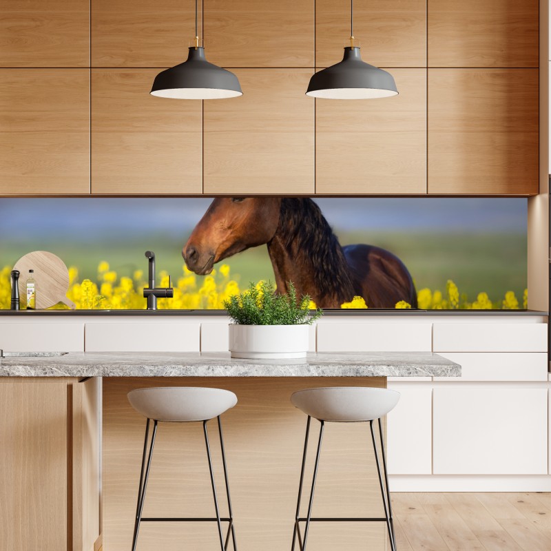 Repositionierbarer Aufkleber vintage sonnenblumen in warmem licht – Wallnifity®